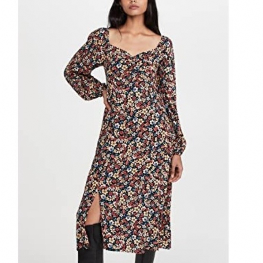 Lost + wander | NWT ditsy floral midi dress